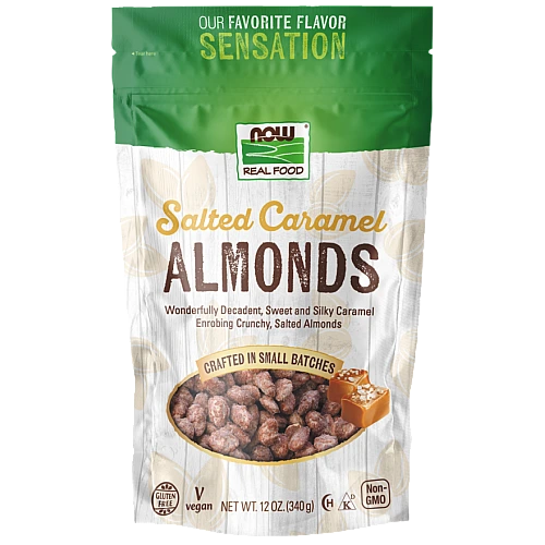שקדים בטעם קרמל מלוח 340 גרם - מבית NOW FOODS