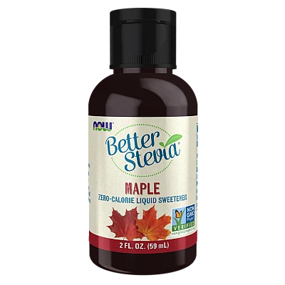 תמצית בטר סטיביה נוזלי טעם מייפל 59 מ"ל - מבית NOW FOODS