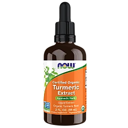 תמצית כורכום אורגני 59 מ"ל - מבית NOW FOODS