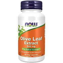 תמצית עלי זית 500 מ"ג 60 כמוסות - מבית NOW FOODS