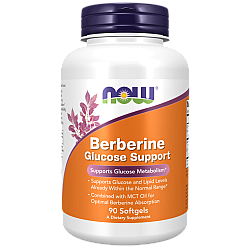 ברברין תמיכה בגלוקוז 90 כמוסות - מבית NOW FOODS