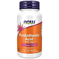 חומצה פנטותנית 500 מ"ג 100 כמוסות - מבית NOW FOODS