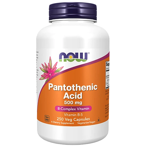 חומצה פנטותנית 500 מ"ג 250 כמוסות - מבית NOW FOODS