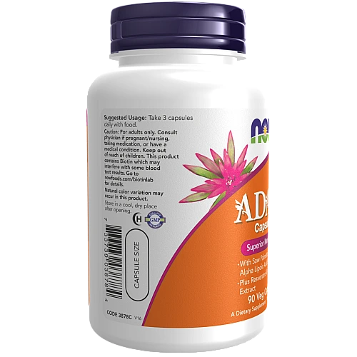 ADAM אדם מולטי-ויטמין לגבר 90 כמוסות צמחיות - מבית NOW FOODS