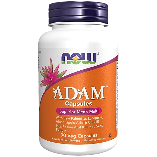 ADAM אדם מולטי-ויטמין לגבר 90 כמוסות צמחיות - מבית NOW FOODS