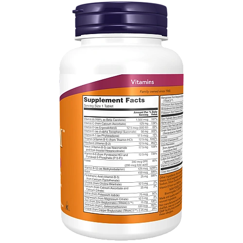 ADAM אדם מולטי-ויטמין מעולה לגברים 60 טבליות - מבית NOW FOODS