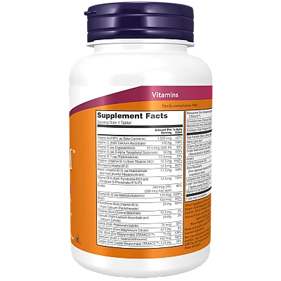 ADAM אדם מולטי-ויטמין מעולה לגברים 60 טבליות - מבית NOW FOODS