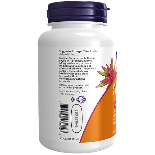 ADAM אדם מולטי-ויטמין מעולה לגברים 60 טבליות - מבית NOW FOODS