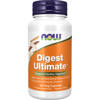 Digest Ultimate תוסף לתמיכה במערכת העיכול 60 כמוסות - מבית NOW FOODS