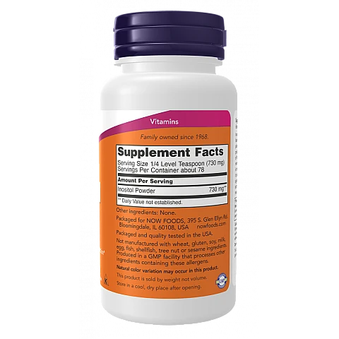 אבקת אינוזיטול 57 גרם - מבית NOW FOODS אבקת אינוזיטול 57 גרם - מבית NOW FOODS