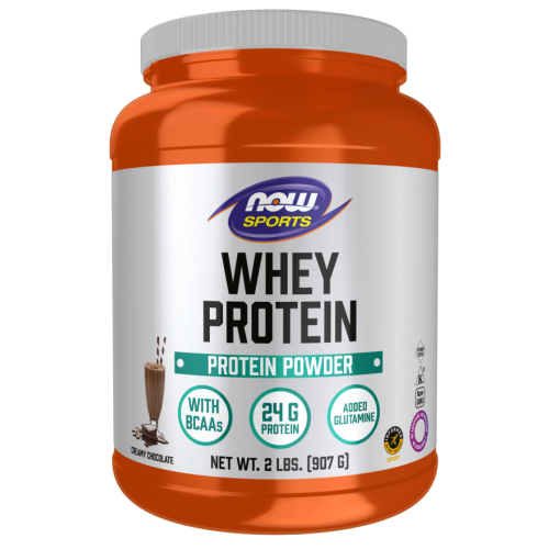 אבקת חלבון מי גבינה בטעם שוקולד 907 גרם - מבית NOW FOODS