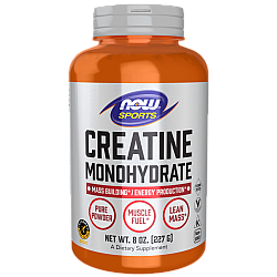 אבקת קריאטין מונוהידראט 227 גרם - מבית NOW SPORTS
