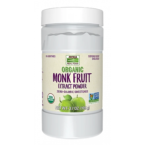 אבקת תמצית פרי הנזירים אורגנית (ממתיק ללא קלוריות) 105 גרם - מבית NOW FOODS