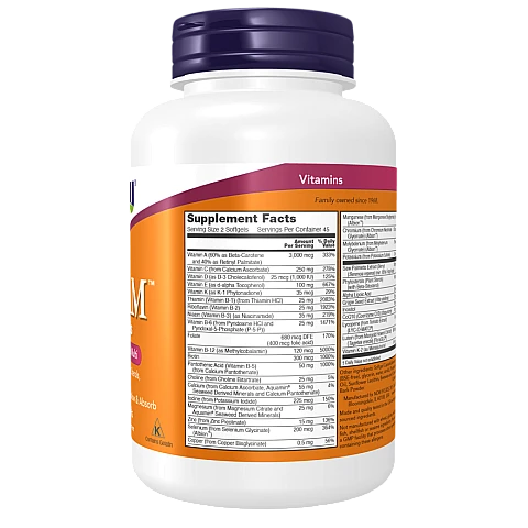 אדם ADAM מולטי-ויטמין לגברים 90 כמוסת ג'ל - מבית - NOW FOODS אדם ADAM מולטי-ויטמין לגברים 90 כמוסת ג'ל - מבית - NOW FOODS