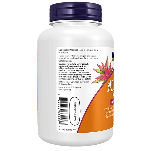 אדם ADAM מולטי-ויטמין לגברים 90 כמוסת ג'ל - מבית - NOW FOODS