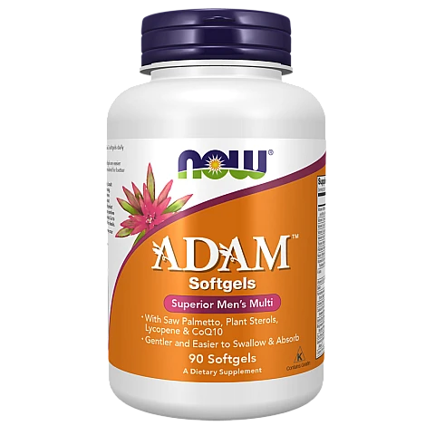 אדם ADAM מולטי-ויטמין לגברים 90 כמוסת ג'ל - מבית - NOW FOODS