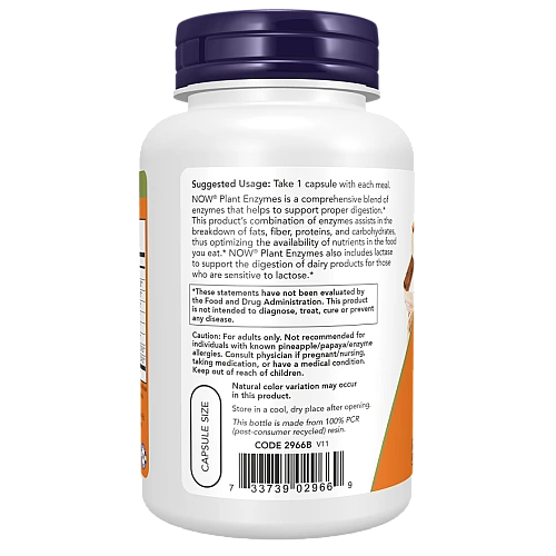 אנזימים צמחים 120 כמוסות - מבית NOW FOODS