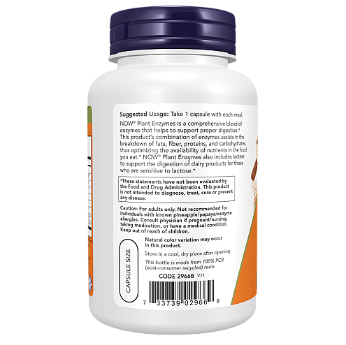 אנזימים צמחים 120 כמוסות - מבית NOW FOODS
