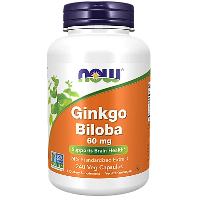 ג'ינקו בילובה 60 מ"ג - 240 כמוסות - מבית NOW FOODS