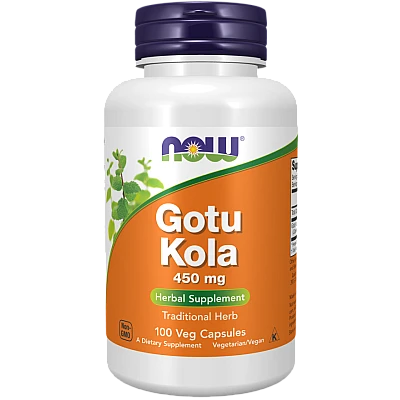 גוטו קולה 450 מ"ג 100 כמוסות - מבית NOW FOODS