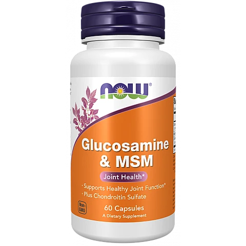 גלוקוזאמין MSM תכולה 60 כמוסות - מבית NOW FOODS גלוקוזאמין MSM תכולה 60 כמוסות - מבית NOW FOODS