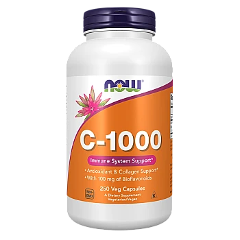 ויטמין C-1000 לא חומצי קומפלקס 250 כמוסות - מבית NOW FOODS