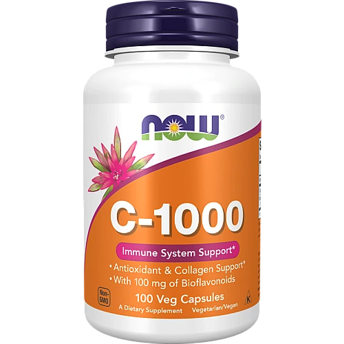 ויטמין C-1000 עם ביופלבונואידים - 100 כמוסות - מבית NOW FOODS
