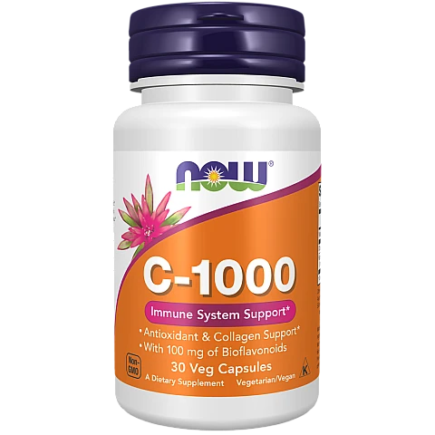 ויטמין C-1000 - תכולה 30 כמוסות - מבית NOW FOODS