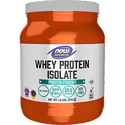 חלבון מי גבינה איזולט מבודד ללא טעם 544 גרם  - מבית NOW FOODS