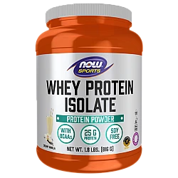 חלבון מי גבינה איזולט מבודד קרם וניל 816 גרם  - מבית NOW FOODS