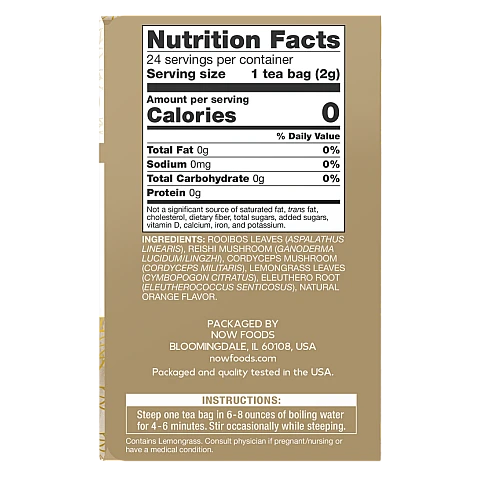 חליטת ריישי פטריות רויבוש 24 שקיקי תה - מבית NOW FOODS חליטת ריישי פטריות רויבוש 24 שקיקי תה - מבית NOW FOODS