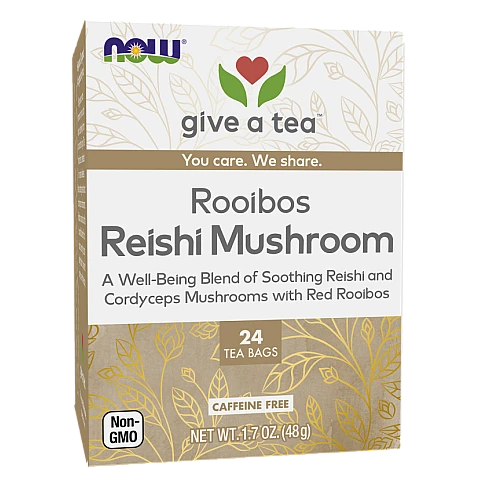 חליטת ריישי פטריות רויבוש 24 שקיקי תה - מבית NOW FOODS חליטת ריישי פטריות רויבוש 24 שקיקי תה - מבית NOW FOODS
