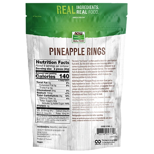 טבעות אננס 340 גרם - מבית NOW FOODS