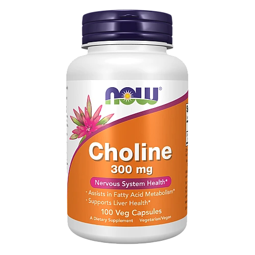 כולין 300 מ"ג 100 כמוסות - מבית NOW FOODS
