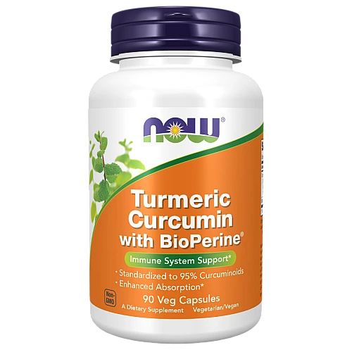 כורכומין מכורכום עם ביו-פייפרין 90 כמוסות - מבית NOW FOODS