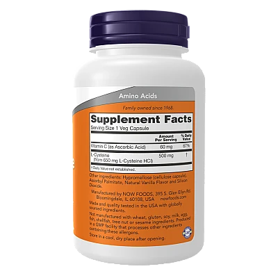 ל-ציסטאין - 90 כמוסות - מבית NOW FOODS