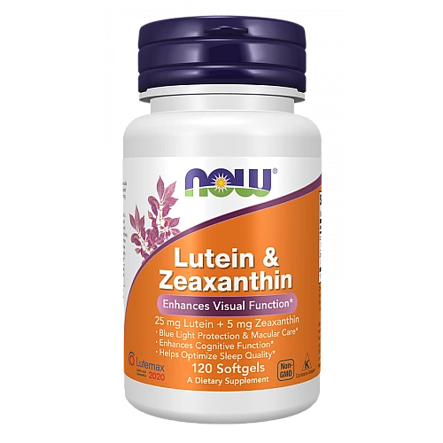 לוטאין זאקסנטין 120 כמוסות - מבית NOW FOODS