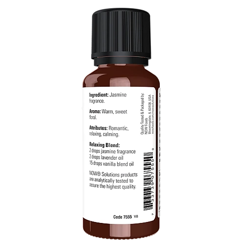 ניחוח שמן יסמין 100% טהור 30 מ”ל - מבית NOW FOODS