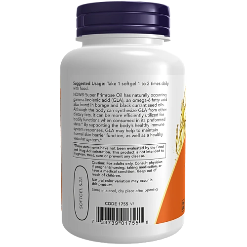 סופר שמן נר הלילה 1,300 מ"ג 60 כמוסות - מבית NOW FOODS