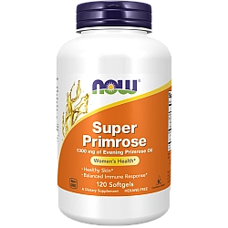 סופר שמן נר הלילה 1300 מ"ג - 120 כמוסות - מבית NOW FOODS