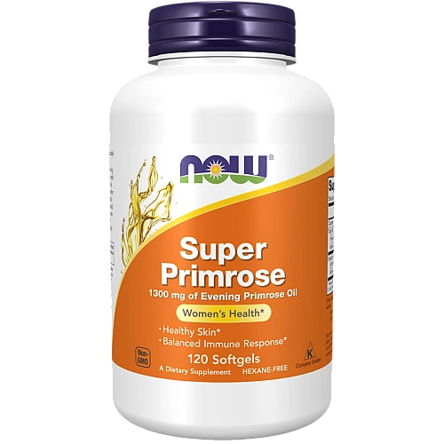 סופר שמן נר הלילה 1300 מ"ג - 120 כמוסות - מבית NOW FOODS