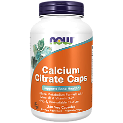 סידן ציטראט 240 כמוסות - מבית NOW FOODS