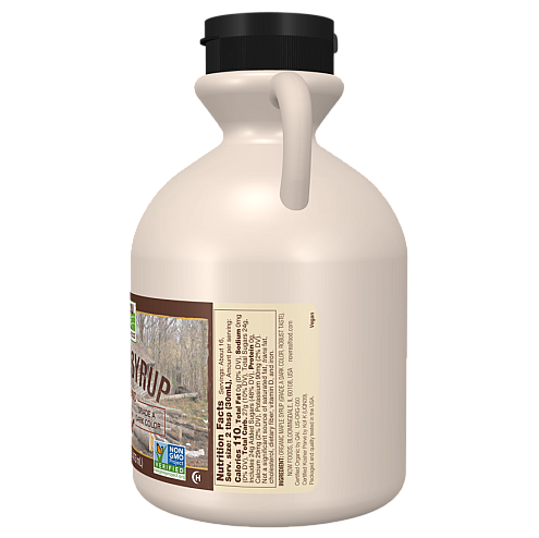 סירופ מייפל אורגני דרגה A צבע כהה 473 מ"ל - מבית NOW FOODS