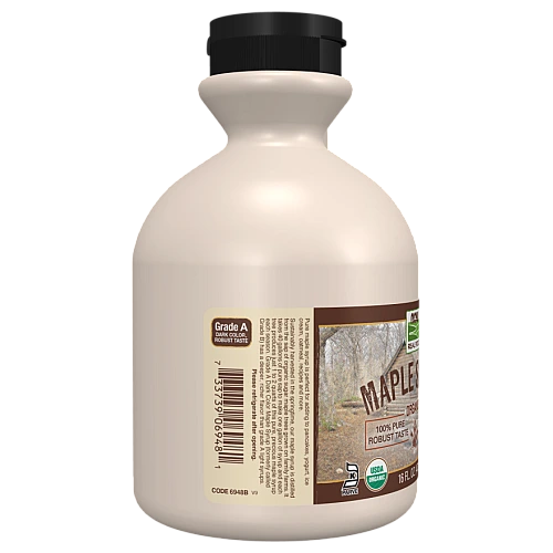 סירופ מייפל אורגני דרגה A צבע כהה 473 מ"ל - מבית NOW FOODS