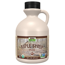 סירופ מייפל אורגני דרגה A צבע כהה 473 מ"ל - מבית NOW FOODS