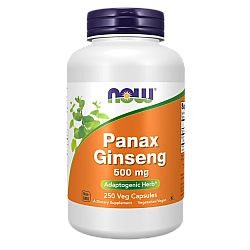 פנאקס ג'ינסנג 500 מ"ג - 250 כמוסות - מבית NOW FOODS