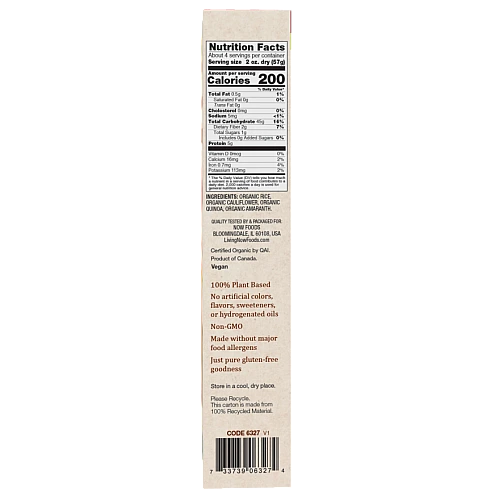 פסטה רוטיני כרובית ורב דגנים אורגני ללא גלוטן 227 גרם - מבית NOW FOODS