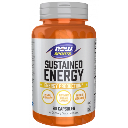 קדם אימון אנרגיה מושהית 90 כמוסות - מבית NOW FOODS