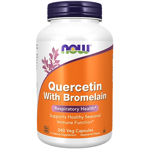 קוורצטין עם ברומליין 240 כמוסות - מבית NOW FOODS