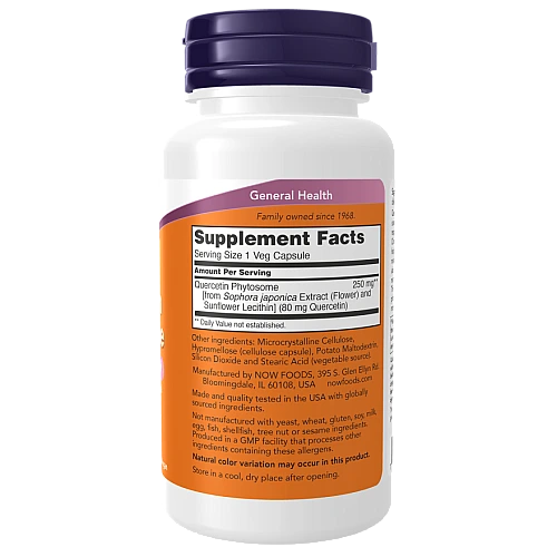 קוורצטין פיטוזום 90 כמוסות - מבית NOW FOODS